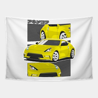 Yellow Nissan 370z Tapestry