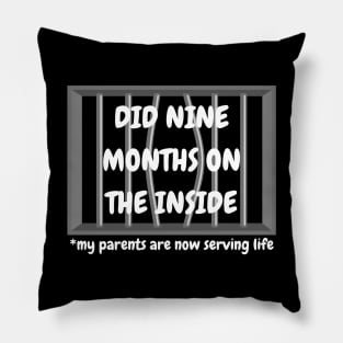 Did 9 Months on the Inside Pillow