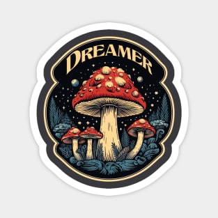 Magic Mushroom Fly Agaric Toadstool Dreamer Magnet