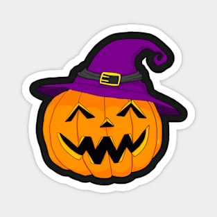 Cheery witch-o-lantern Magnet