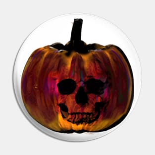 Pumpkin Skeleton Pin