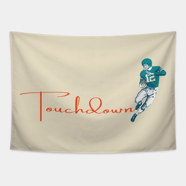 Touchdown Dolphins! Tapestry by Rad Love