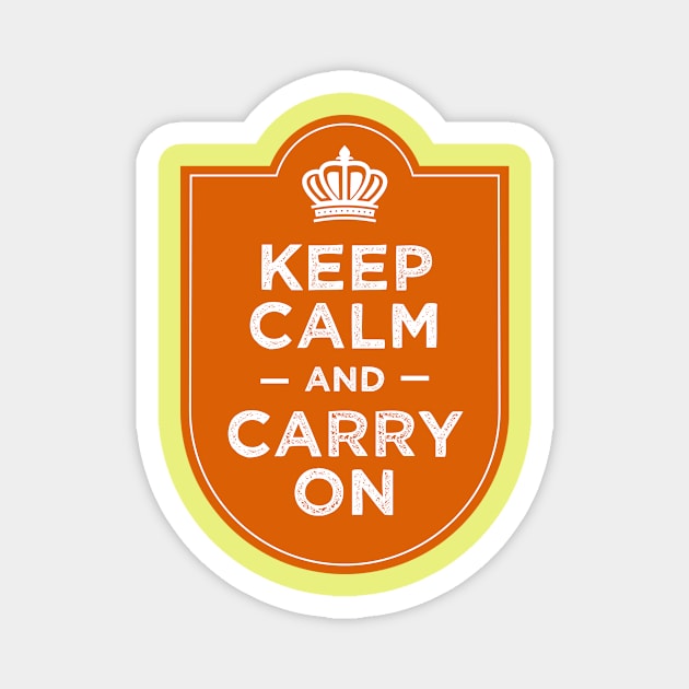 Keep calm and carry on Magnet by TompasCreations