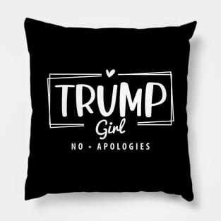 Trump Girl No Apologies election 2024 Pillow