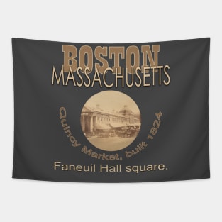 Boston Massachusetts T-Shirt Tapestry