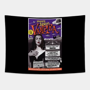 Vampira Turns 100 Tapestry