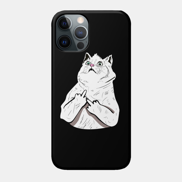 Fluff Off - Funny Cats - Phone Case