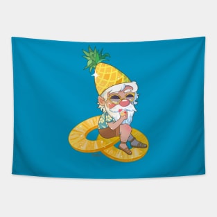 Pineapple Gnome Tapestry