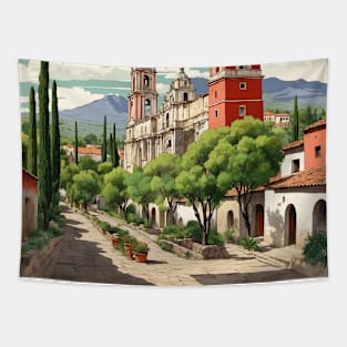 Tlaxco Tlaxcala Michoacan Mexico Vintage Tourism Travel Tapestry