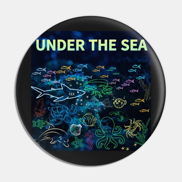 under the sea,blue sea,sea creatures,Turtle, puffer fish, starfish, shrimp, shark, tropical fish, sea horse, seaweed, sardines, squid, crabs, clams Pin by zzzozzo