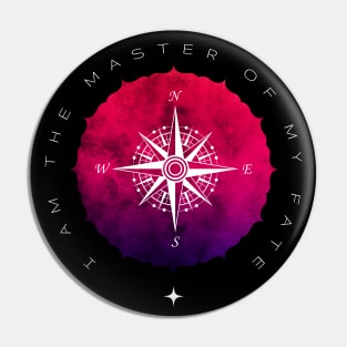 Invictus Compass - Poetry Art Pin