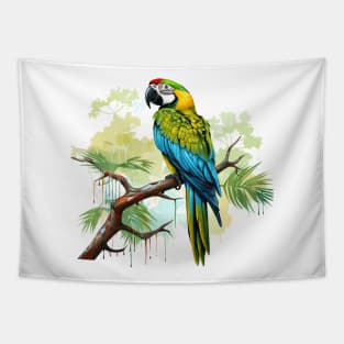 Military Macaw Tapestry