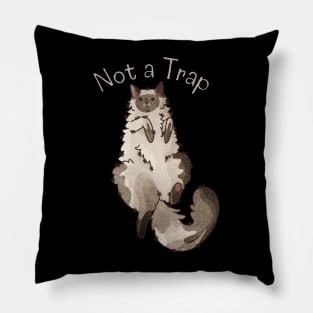 Not a Trap - Ragdoll - Gifts for Cat Lovers Pillow
