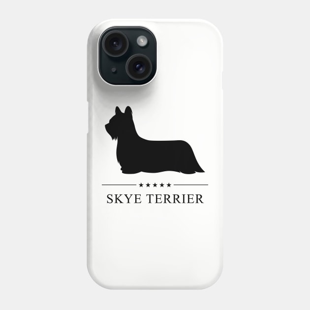 Skye Terrier Black Silhouette Phone Case by millersye