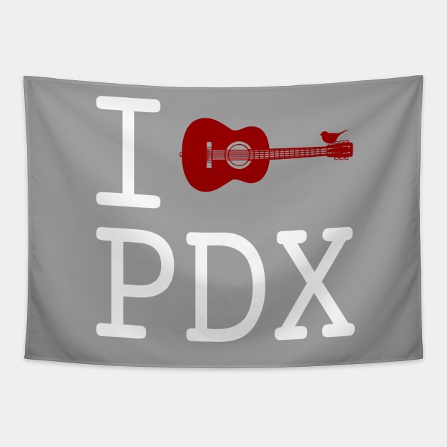 I (guitar) PDX Tapestry by Boogiebus