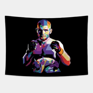 Khabib in pop art style Tapestry