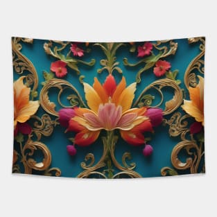 Filigree Floral Tapestry