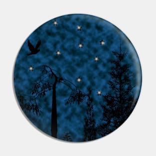 Night illustration fantasy Pin