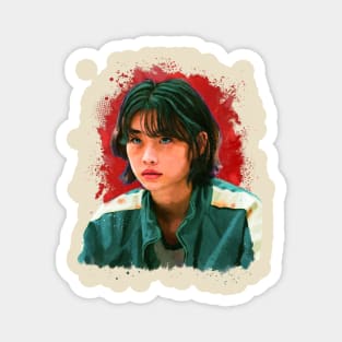 Squid games Hoyeon Jung Kang Sae-byeok artistic portrait Magnet