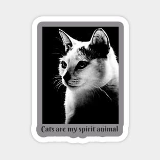 Cats are my spirit animal Magnet
