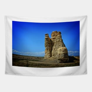 Kansas Castle Rock with Bluesky Tapestry