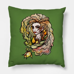 Spring Elf Goddess Pillow