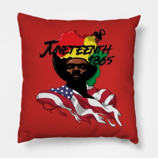 Juneteenth 1865 Black Man Pillow