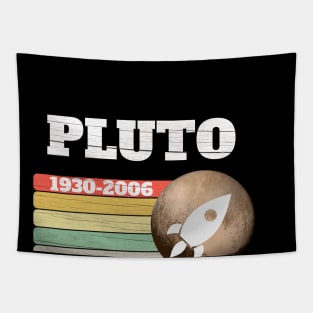 Never Forget Pluto T Shirt ,Retro Style Funny Space, Science T-Shirt Tapestry