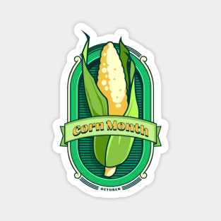 Corn Month October Magnet