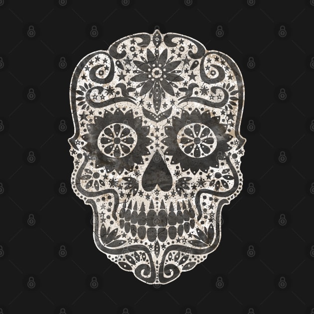 Gothic Day Of The Dead - Stars Sugar Skull 3 by EDDArt