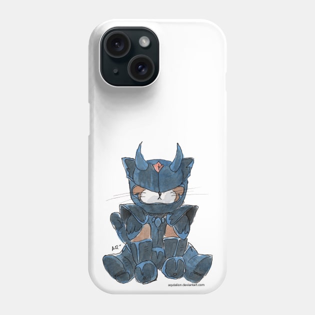 Harlock the Cat Cosplay: Black Knight Cecil Phone Case by Aqutalion