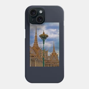 Cambodia. Phnom Pehn. Royal Palace. The throne hall. Detail. Phone Case