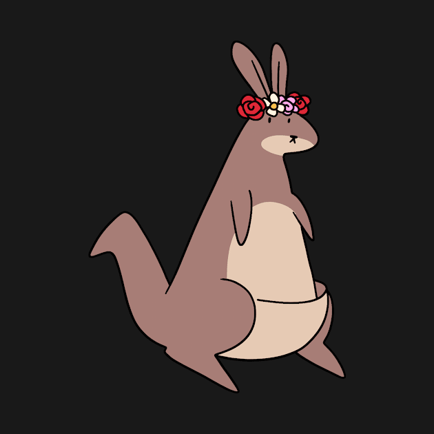 Flower Crown Kangaroo by saradaboru