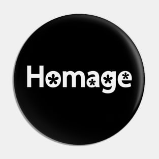 Homage artistic text design Pin