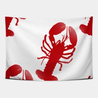 Red Lobster Repeating Pattern Tapestry