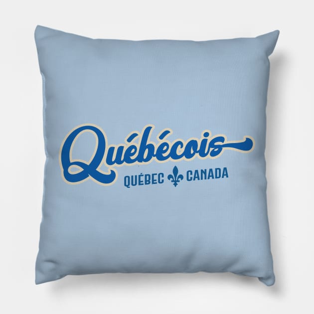 Quebecois - Proud French Canadian du Quebec Pillow by TGKelly