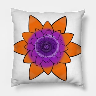 Clemson Lotus Flower Pillow