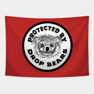 Protected by Drop Bears Tapestry