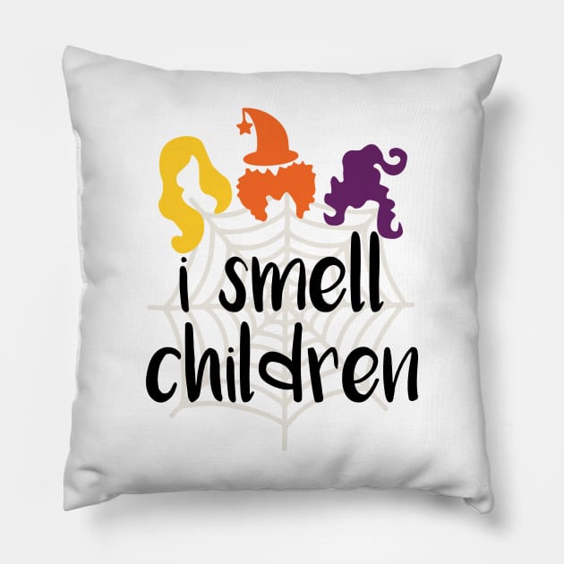 I SMELL CHILDREN, Halloween for women, SANDERSON SISTERS LOVERS Pillow by Myteeshirts