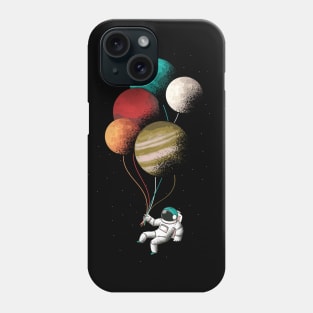 Astronaut Planet Balloons Phone Case