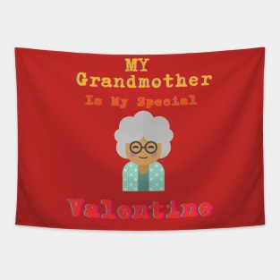 Grandma's Love T-shirt: Embrace Grandma's Warmth and Affection on Valentine's Day Tapestry