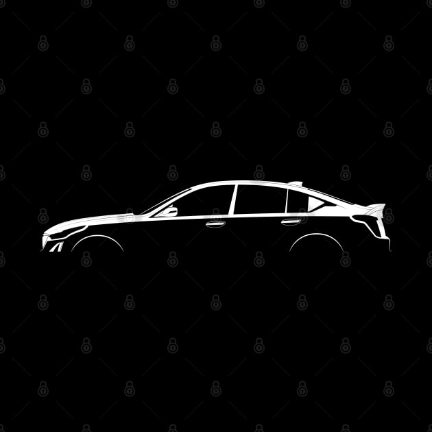 Cadillac CT5-V Blackwing Silhouette by Car-Silhouettes