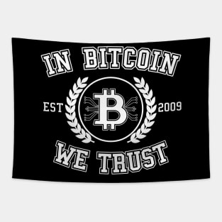 In Bitcoin We Trust College Funny BTC Crypto Gift Tapestry