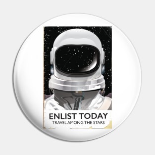 Enlist today Travel among the stars Pin