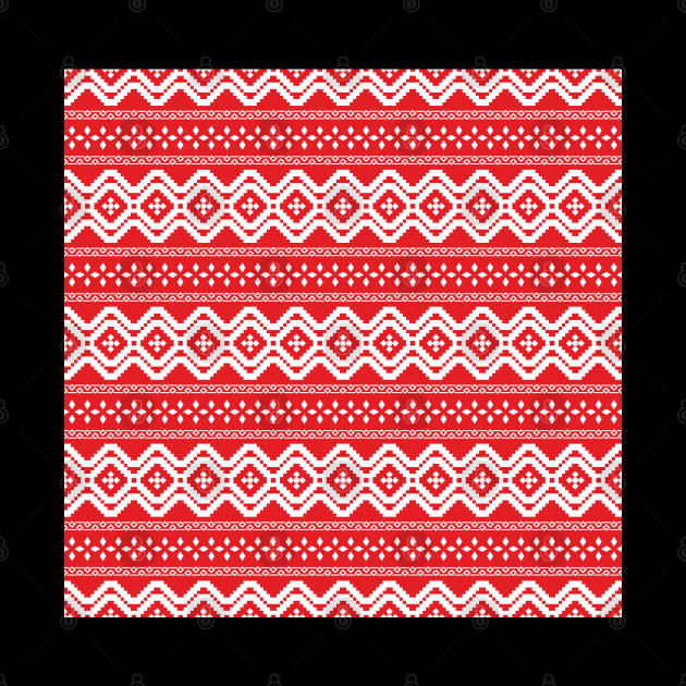 Sweater print,Geometric Christmas background by ilhnklv