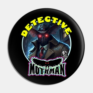 Detective Mothman Flying Humanoid Moth Crime Fighter Monster 1 Pin