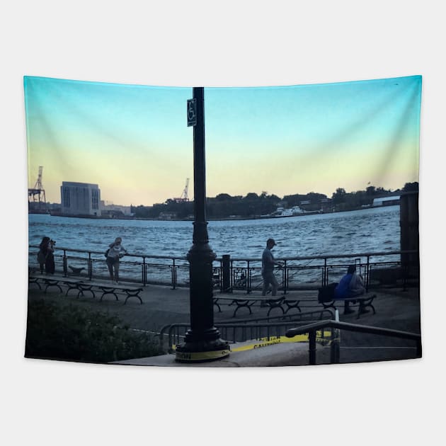 Battery Park, Manhattan, New York City Tapestry by eleonoraingrid