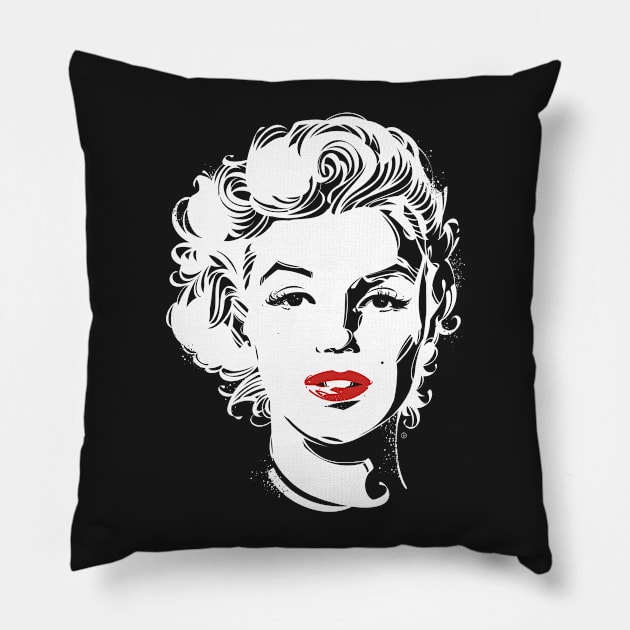 Marilyn Monroe 1 Pillow by nabakumov