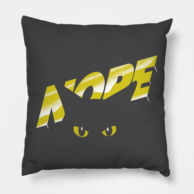 Nope Pillow by zerobriant