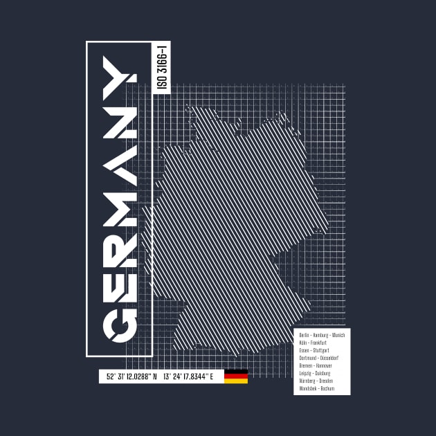 Germany Futuristic Map by R4Design